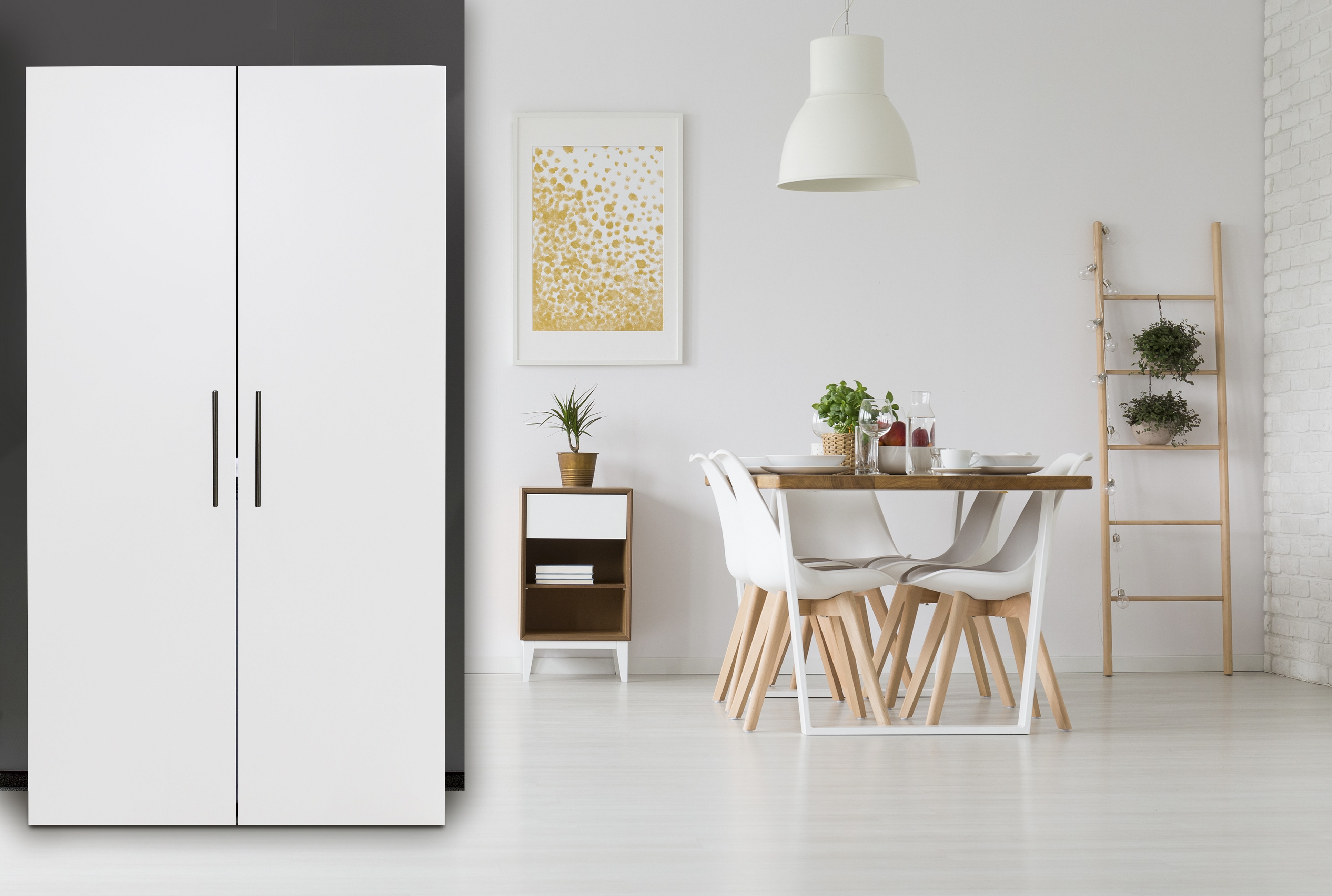 Schrankküche Küche Miniküche Küchenzeile Küchenblock Singleküche weiß